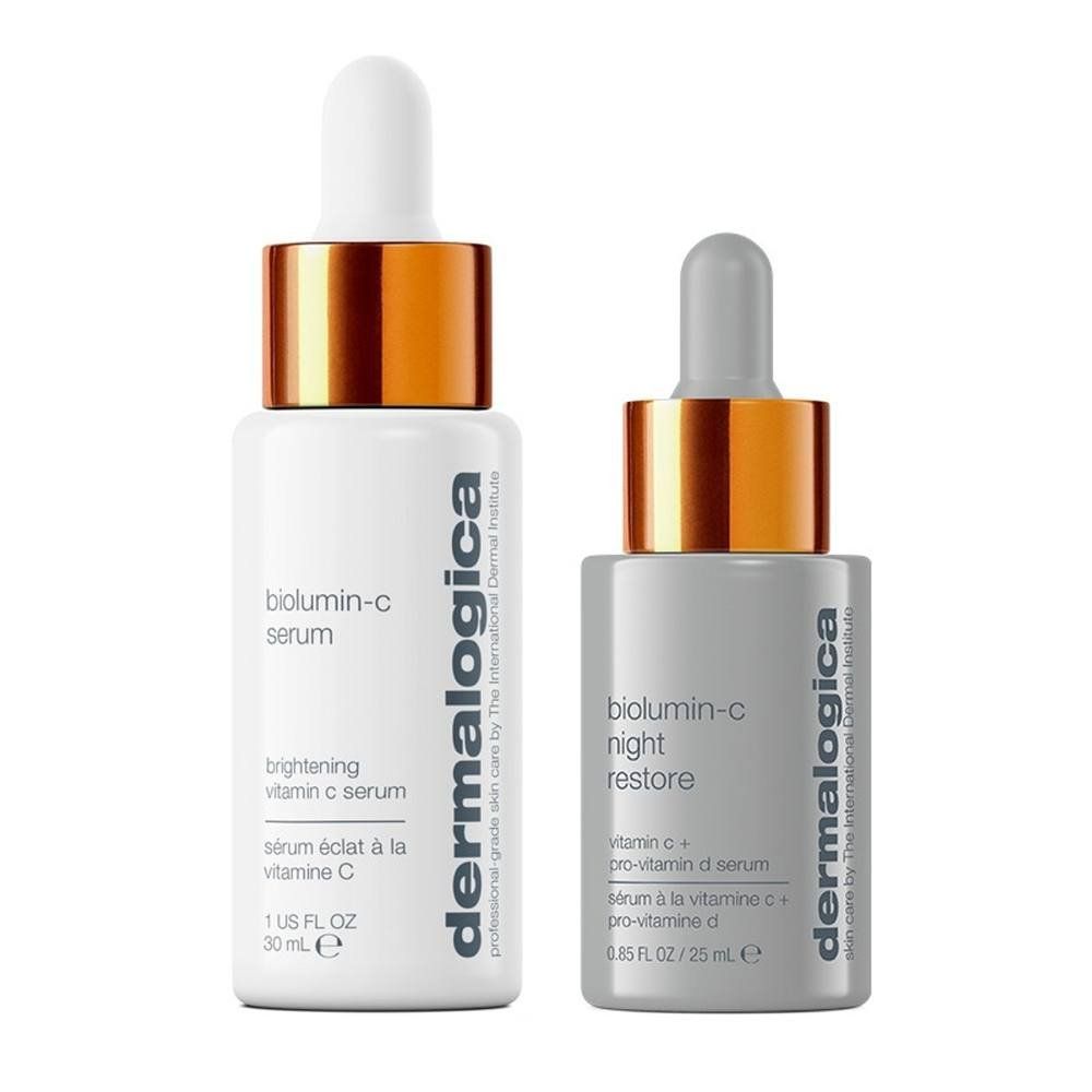 Dermalogica Biolumin-c Serum Night Restore Duo in Clear | Size: 30ml - Image 1