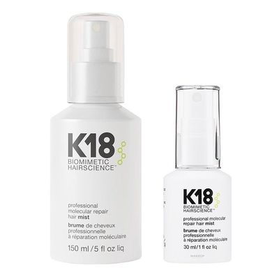 K18 Hair Mist Molecular Repair & Hair Mist (150ml & 30ml) in White