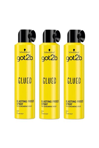 Schwarzkopf got2b Glued Blasting Freeze Spray 300ml - Hair Spray / 5cm / 10cm - Thumbnail 2