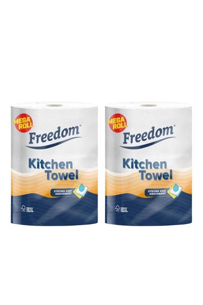 Freedom Rhino Jumbo Kitchen Towel Rolls 12 Rolls - White
