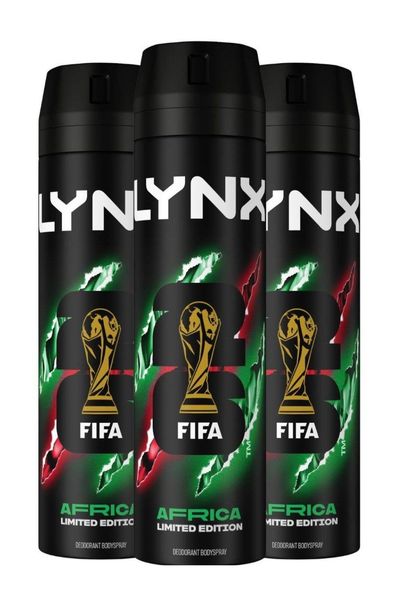 3 Pack Lynx XL Body Spray Deodorant, Africa, 200ml - Buy 3