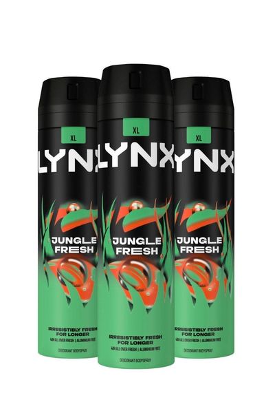 Lynx XL 48-Hour High Definition Fragrance Jungle Fresh Body Spray Deodorant, 200ml - 14cm