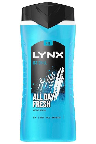 Lynx 12H Refreshing Ice Chill Shower Gel 500ml with 48H Fresh Body Spray 250ml