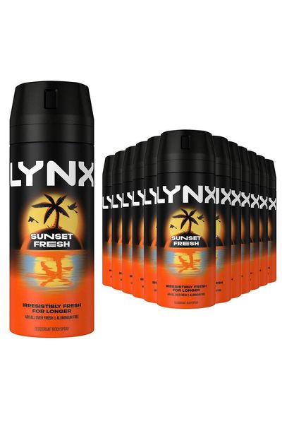 Lynx Sunset Fresh Men's Deodorant Body Spray, 150ml - 21cm / 17cm / 28cm / 12