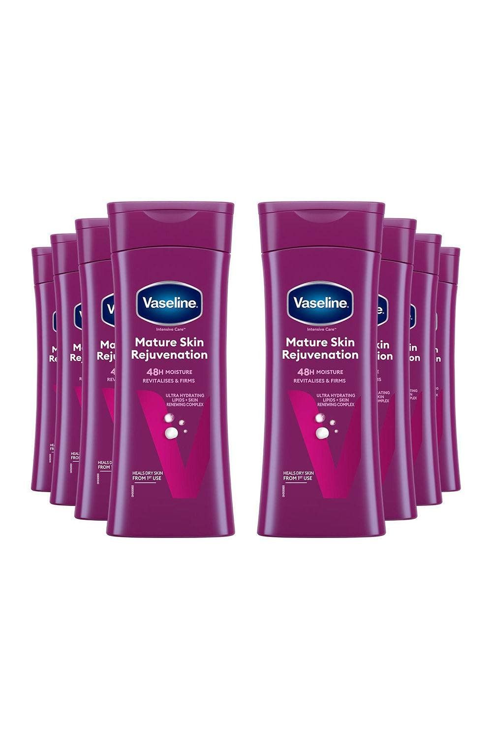 Vaseline Body Lotion Mature Skin Rejuvenation Intensive Care 400ml, 8 Pack - White - Image 1