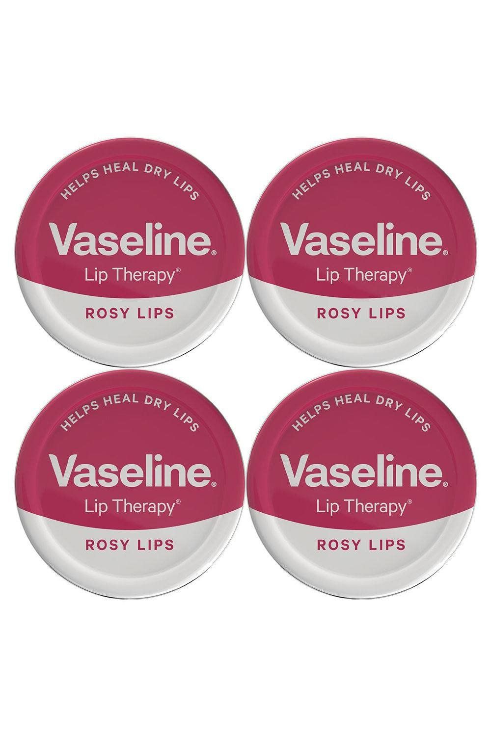 Vaseline Lip Therapy Petroleum Jelly, Rosy Lips, 20g - Buy 4 / 160g - Image 1