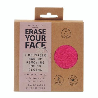 Danielle Eco Circular Makeup Removing Face Pads 4 Pack -Pink