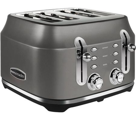 Rangemaster RMCL4S201GY Classic 4 Slice Toaster - Grey