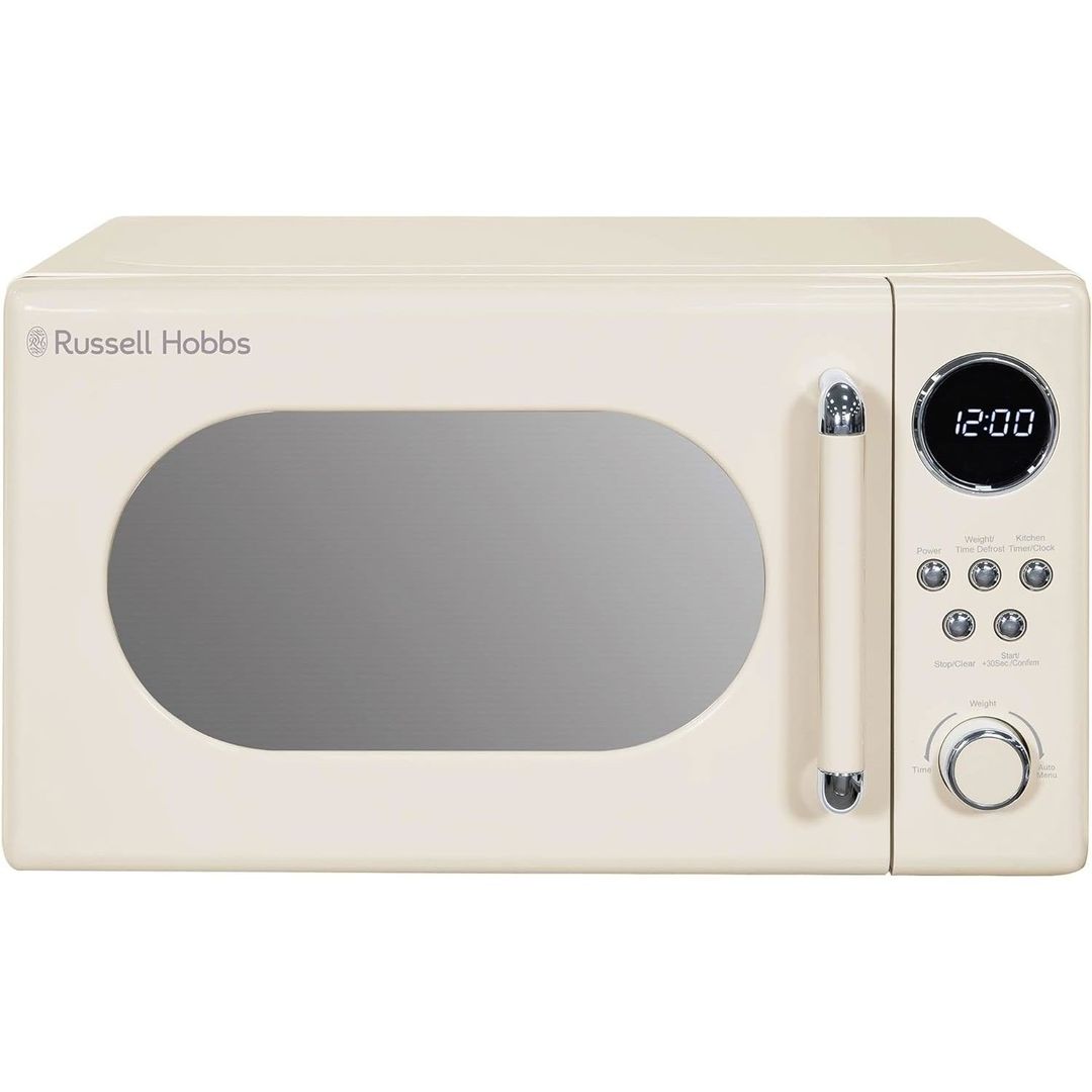 Russell Hobbs RHM2044C Retro 20L Freestanding Solo Microwave - Cream - Image 1