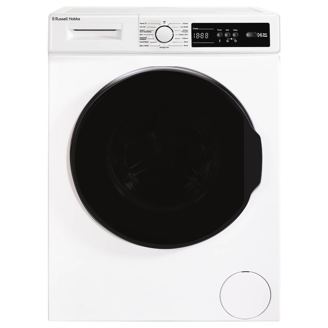 Russell Hobbs 11 Series 8kg Washing Machine - 1400rpm Freestanding White - RH814W111W - Image 1