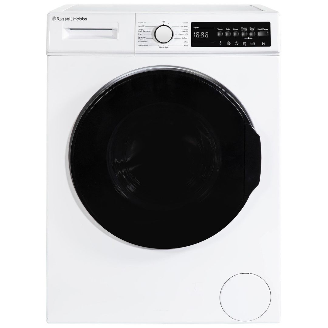 Russell Hobbs 9kg 1400rpm Washing Machine - White - Image 1