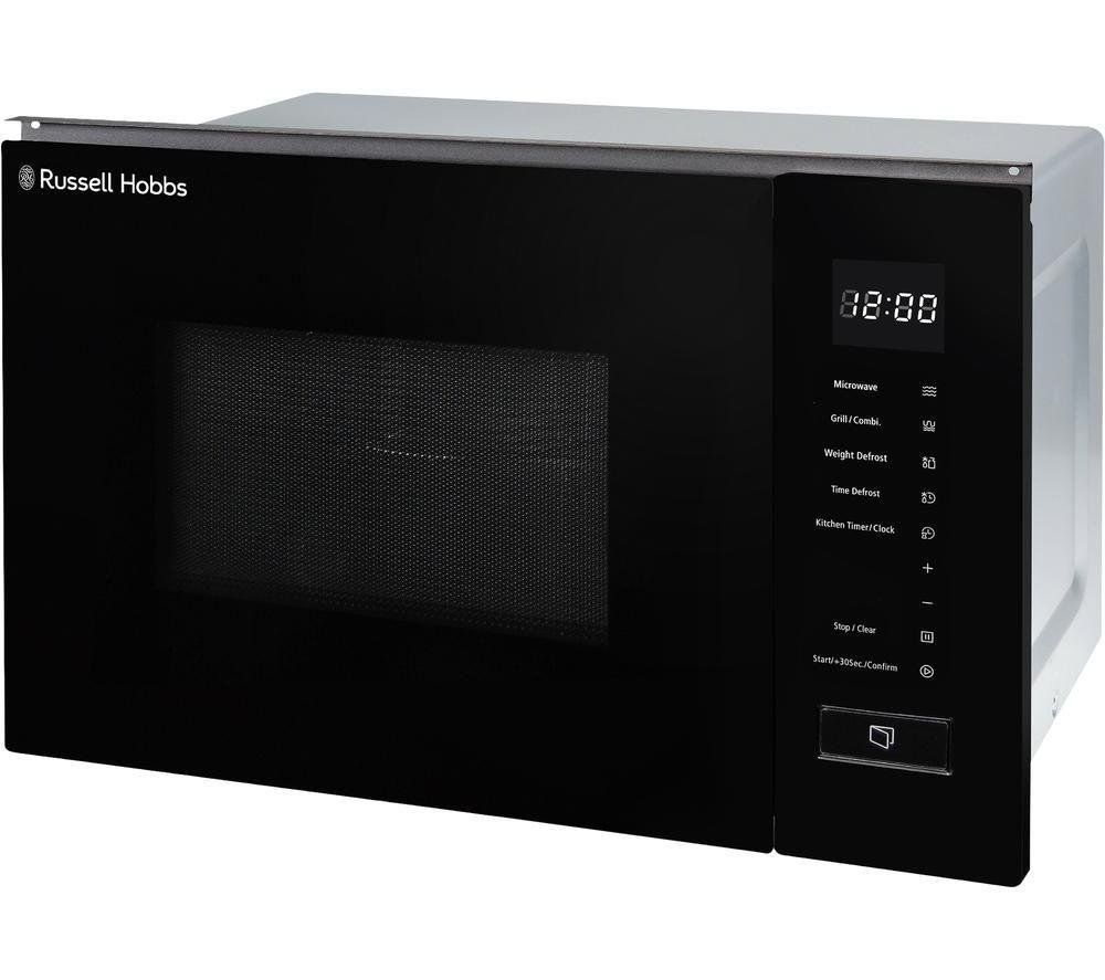 Russell Hobbs Built-In 800W Microwave & Grill - Black - Image 1