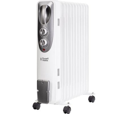 Russell Hobbs RHOFR1106 Portable Oil-Filled Radiator - White, White - Thumbnail 2