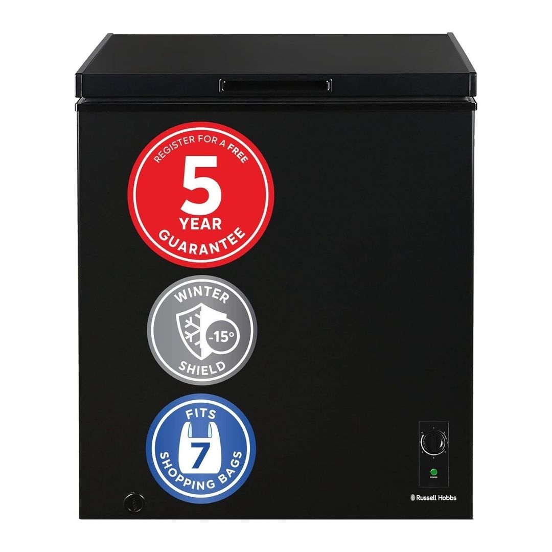 RUSSELL HOBBS RH142CF0E1B Chest Freezer - Black, Black - Image 1