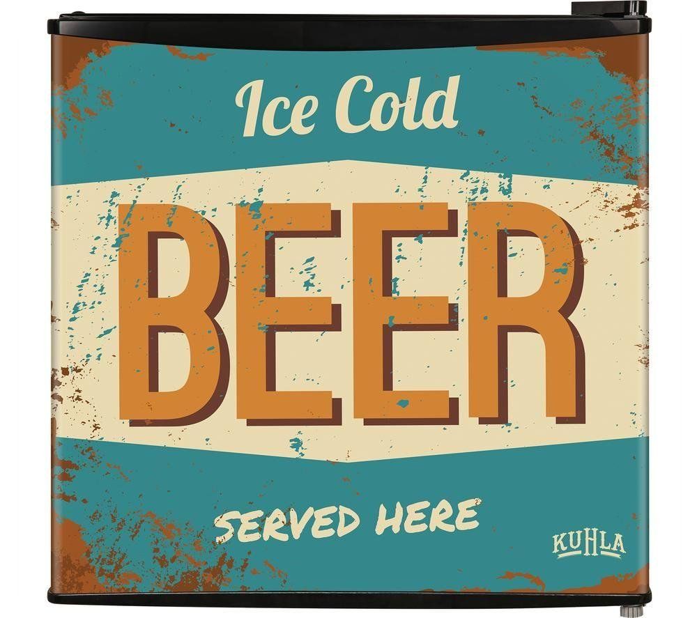 Kuhla Vintage Beer 45 Litre Table Top Fridge - Black - Image 1