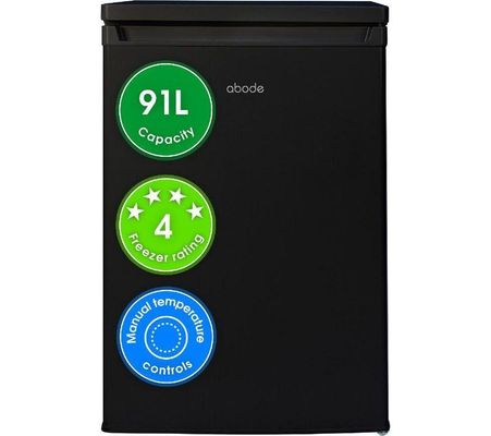 ABODE A85UCFZ552E1B Undercounter Freezer - Black, Black