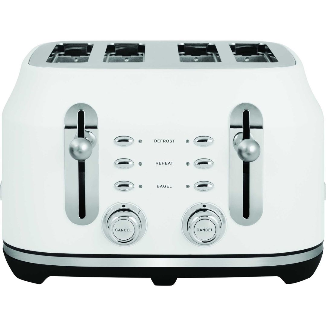 Rangemaster 4 Slice Classic Toaster - Matte White - Image 1