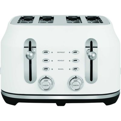 Rangemaster 4 Slice Classic Toaster - Matte White