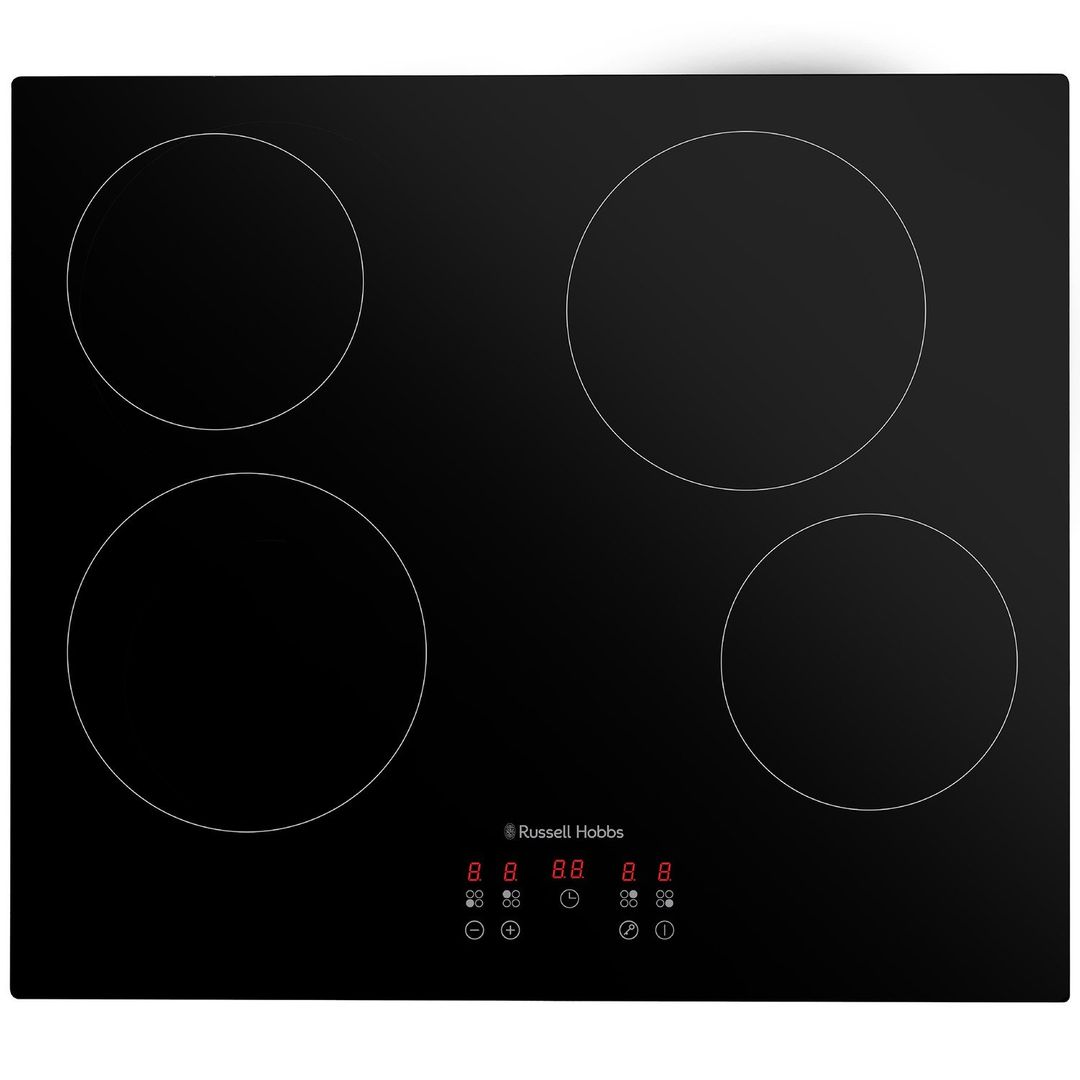 RUSSELL HOBBS RH60EH413B 59 cm Electric Ceramic Hob - Black, Black - Image 1