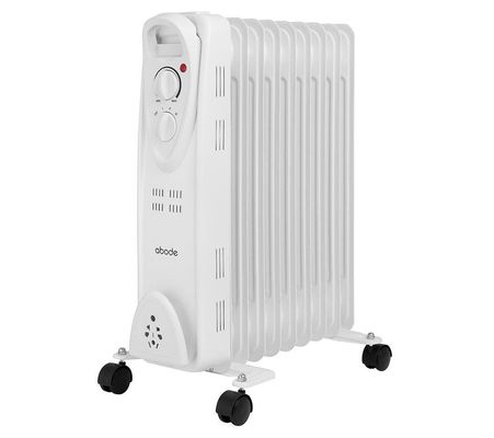 ABODE AOFR9003 Portable Oil-Filled Radiator - White, White