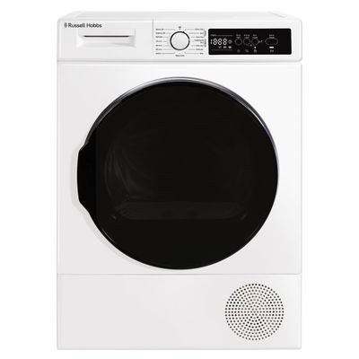 Russell Hobbs 12 Series 9kg Heat Pump Tumble Dryer - Quiet Sensor Dry - White