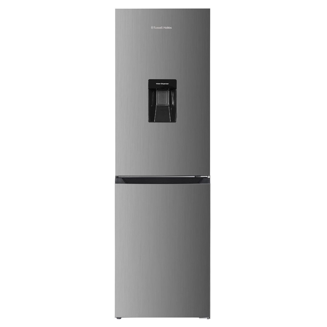 Russell Hobbs 245 Litre 50/50 Fridge Freezer with Water Dispenser - Stainless Steel - Image 1