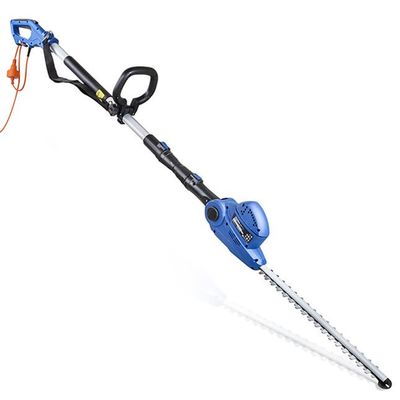 HYUNDAI HYHT550E Corded Pole Hedge Trimmer - Blue & Black, Blue