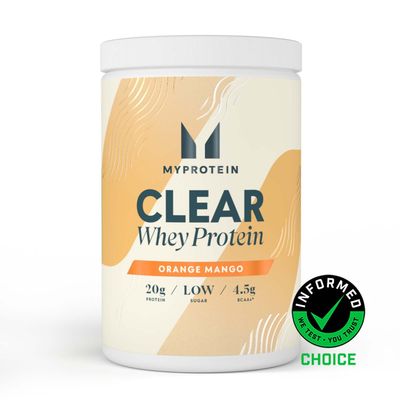 Clear Whey Protein Powder - 520g - 20servings - Orange Mango