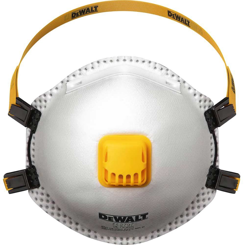 DeWalt Respiration FFP2 Disposable Respirator Mask Pack of 5 - Image 1