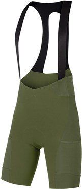 Endura GV500 Reiver Bibshorts with Pad Olive Green - Thumbnail 2