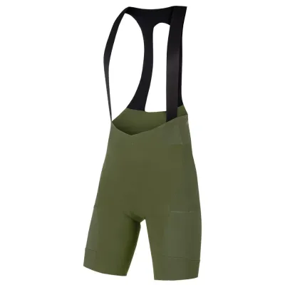 Endura GV500 Reiver Bibshorts with Pad Olive Green