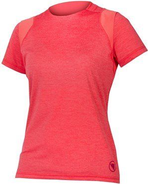 Endura SingleTrack Womens SS MTB Jersey Punch Pink