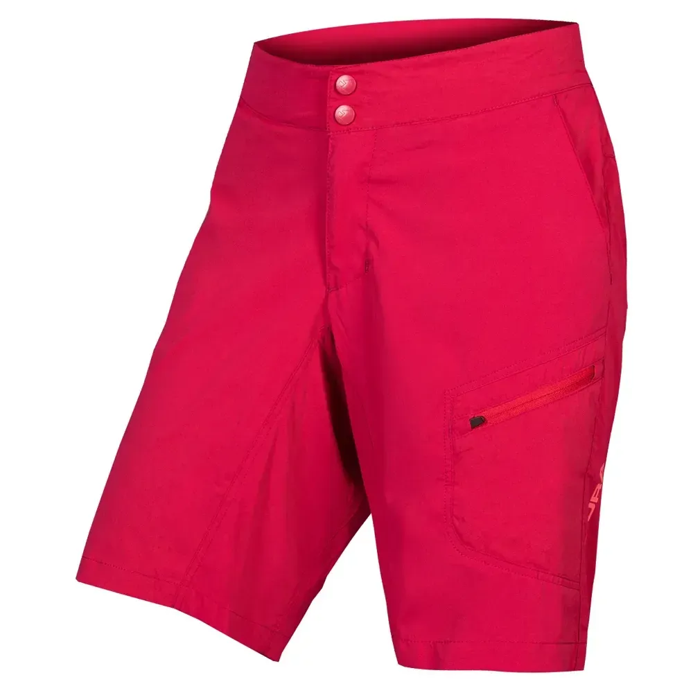 Endura Hummvee Lite Womens Shorts with Liner Berry - Image 1