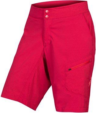 Endura Hummvee Lite Womens Shorts with Liner Berry - Thumbnail 2