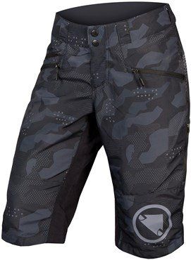 Endura SingleTrack Womens MTB Shorts II Black Camo - Thumbnail 2