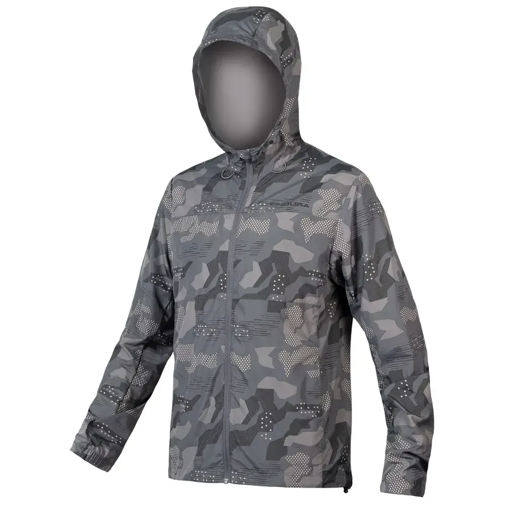 Endura Hummvee Windproof Shell Jacket Grey Camo - Image 1