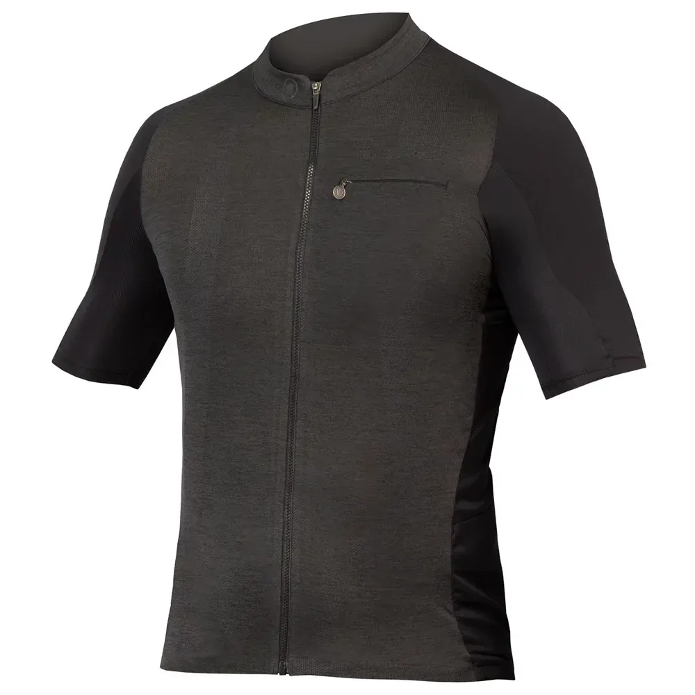 Endura GV500 Reiver SS Road Jersey Black - Image 1