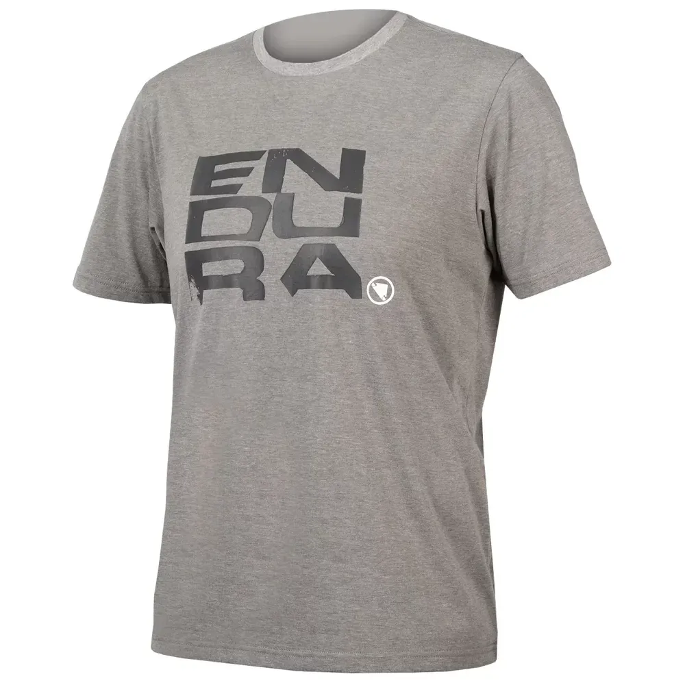 Endura One Clan Organic SS Tee Stacked Grey - Image 1