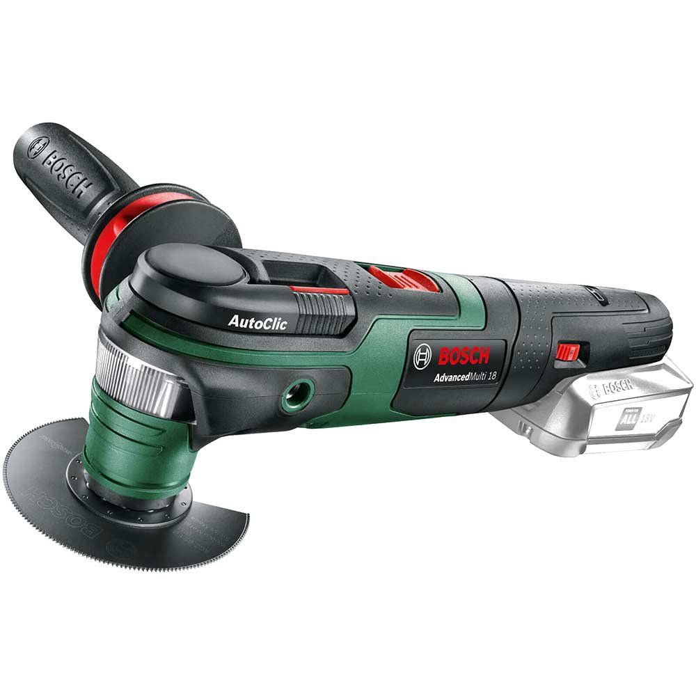 Bosch ADVANCEDMULTI P4A 18v Cordless Starlock Oscillating Multi Tool 1 x 4ah Li-ion Battery Charger No Case - Image 1