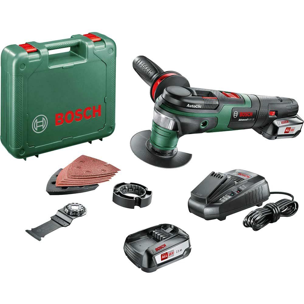 Bosch ADVANCEDMULTI P4A 18v Cordless Starlock Oscillating Multi Tool 1 x 6ah Li-ion Battery Charger No Case - Image 1