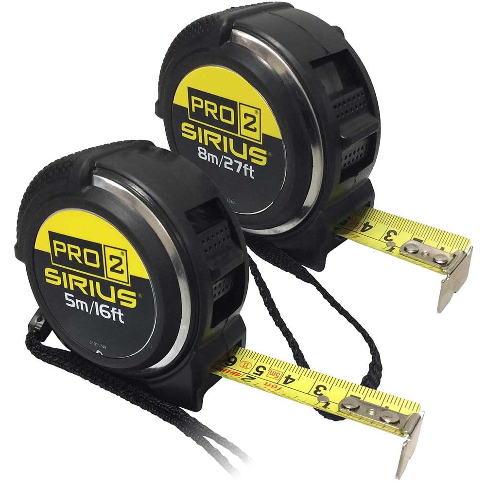 Sirius 2 Piece Pro 2 Tape Measure Set - Image 1
