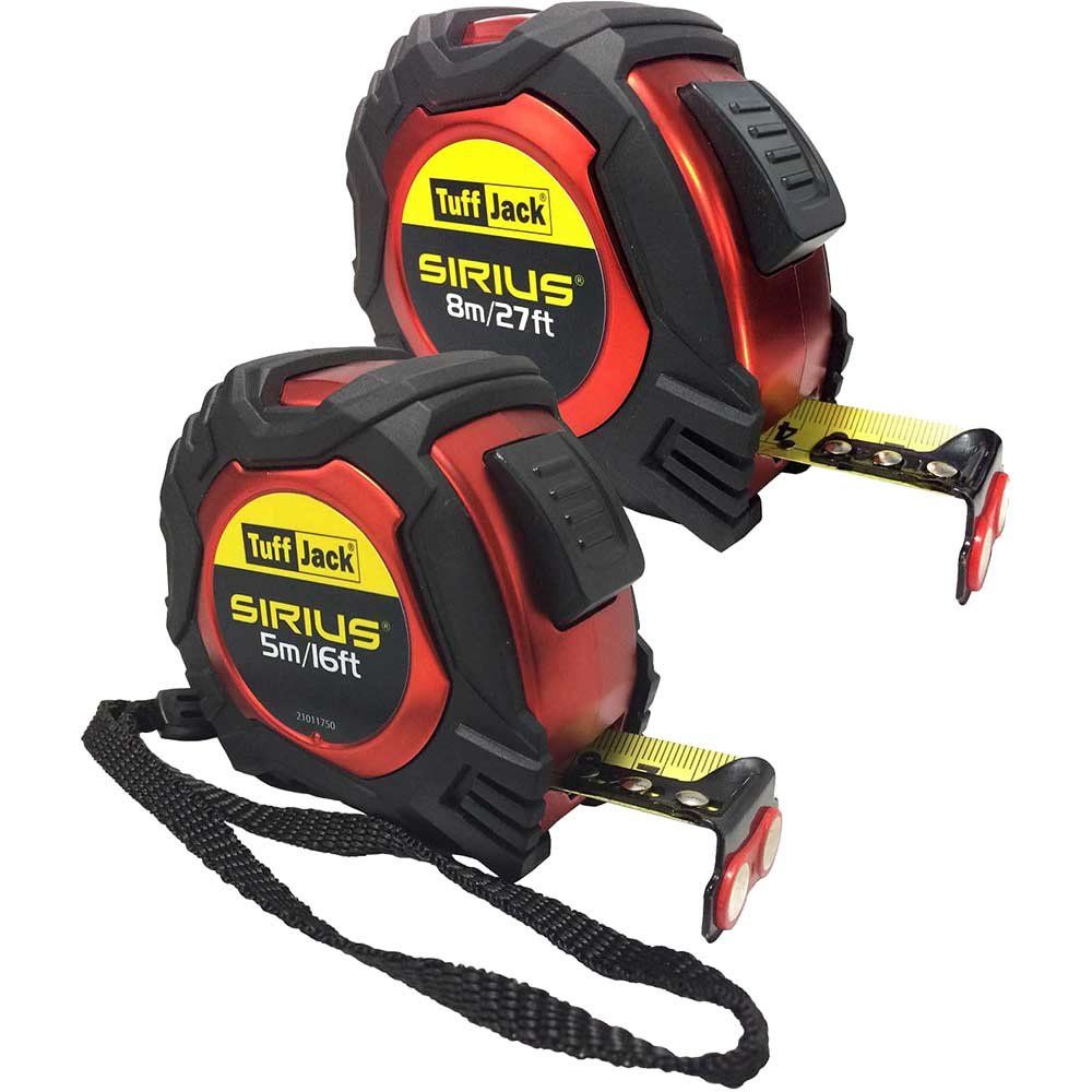Sirius 2 Piece Professional Tuff Jack Tape Measure Set - Image 1