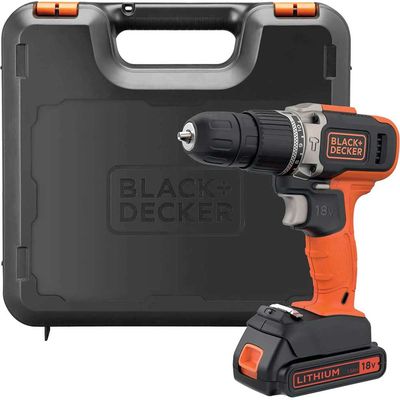 Black and Decker BCD003C 18v Cordless Combi Drill 1 x 1.5ah Li-ion Battery Charger Case