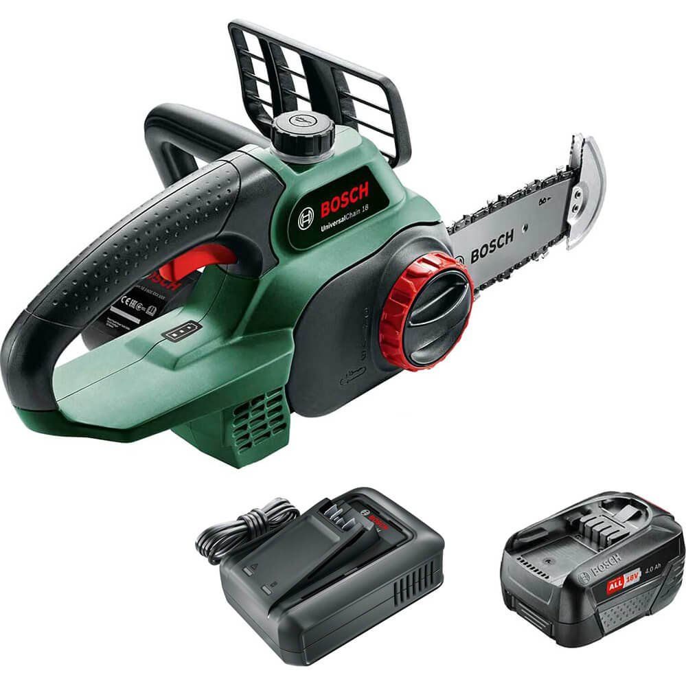 Bosch UNIVERSALCHAIN P4A 18v Cordless Chainsaw 200mm - Image 1