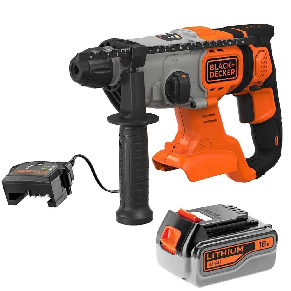 Black and Decker BCD900 18v Cordless SDS Plus Hammer Drill 1 x 4ah Li-ion Battery Charger No Case - Image 1