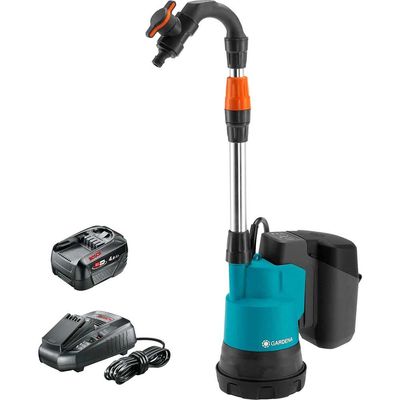 Gardena 2000/2 P4A 18v Cordless Rainwater Submersible Water Butt Tank Pump