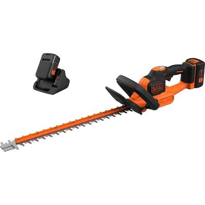 Black and Decker BCHTS3620 36v Cordless Hedge Trimmer 550mm 2 x 2ah Li-ion Battery Charger