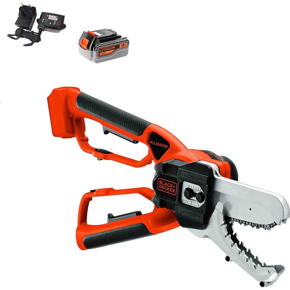 Black and Decker GKC1000 18v Cordless Alligator Powered Lopper 1 x 4ah Li-ion Battery Charger - Image 1