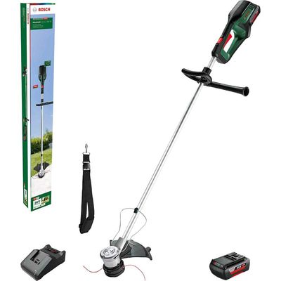 Bosch ADVANCEDGRASSCUT 36V-33 36v Cordless Brushless Grass Trimmer 330mm 2 x 4ah Li-ion Battery Charger