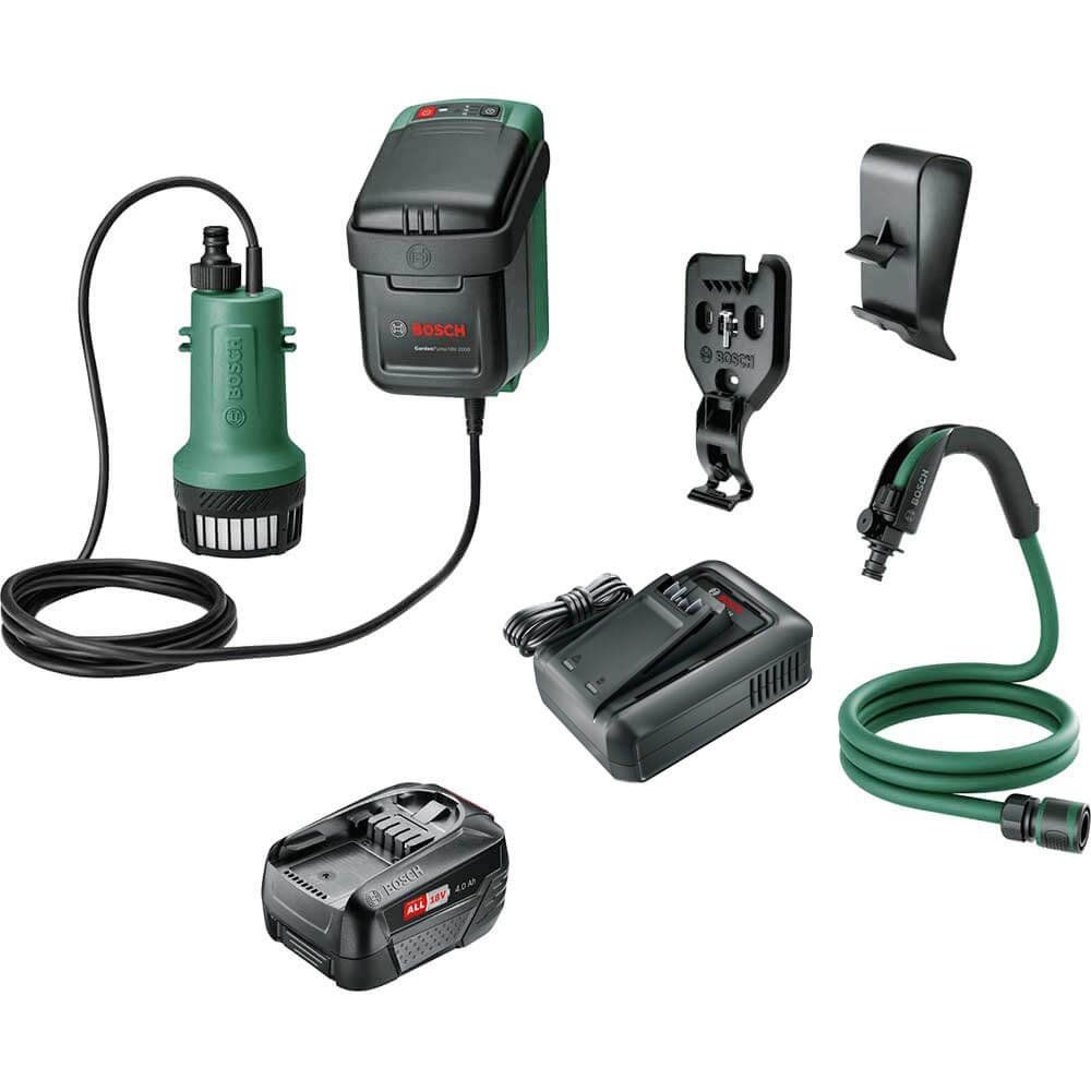 Bosch GARDENPUMP 18-2000 P4A 18v Cordless Submersible Water Pump - Image 1